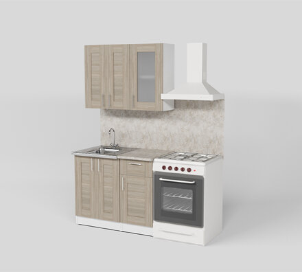 Кухонный гарнитур Лира мини, 100 см 